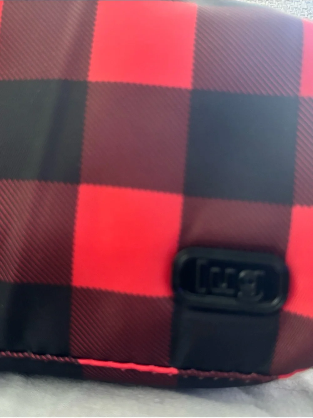 Lug Red and Black Buffalo Check Travel Toiletry Bag